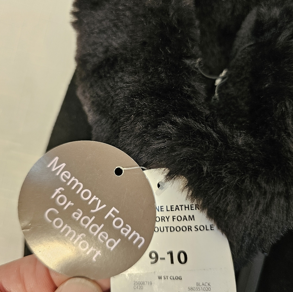 Nwt Secret Treasures 9-10 Suede Faux Fur Slippers - Picture 4 of 8
